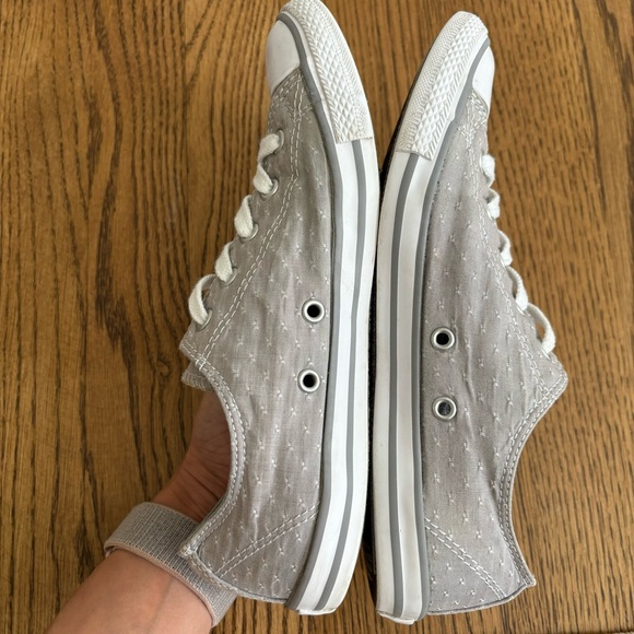 Converse Chuck Taylor All Star Dainty Grey Stitched Pattern Womens Size 7 - Picture 7 of 12